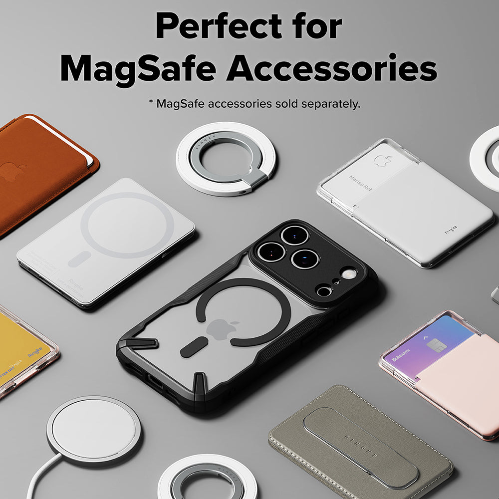 Husa de protectie Ringke Fusion X MagSafe compatibil cu iPhone 17 Pro Max, Negru