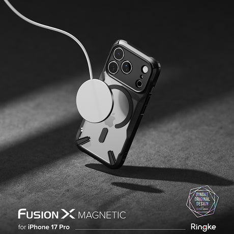 Husa de protectie Ringke Fusion X MagSafe compatibil cu iPhone 17 Pro, Negru