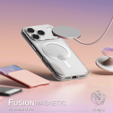 Husa de protectie Ringke Fusion MagSafe compatibil cu iPhone 17 Pro, Transparent