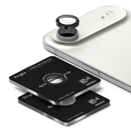 Folie de protectie Ringke Camera Lens Frame Glass (set de 2) compatibil cu iPhone 17 Air, Negru