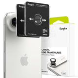 Folie de protectie Ringke Camera Lens Frame Glass (set de 2) compatibil cu iPhone 17 Air, Negru