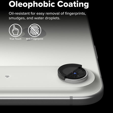 Folie de protectie Ringke Camera Lens Frame Glass (set de 2) compatibil cu iPhone 17 Air, Negru