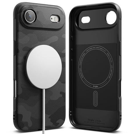 Husa de protectie Ringke Onyx MagSafe compatibil cu iPhone 17 Air, Camo Black