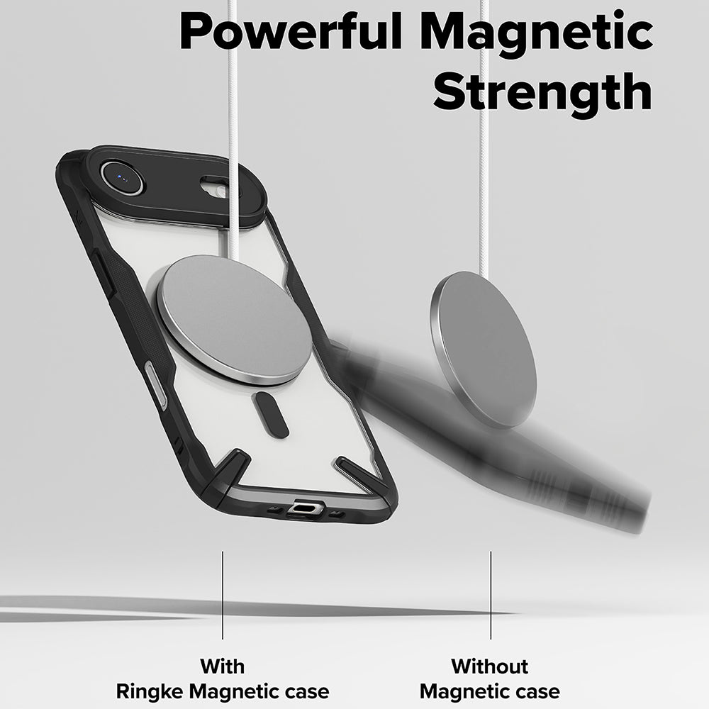 Husa de protectie Ringke Fusion X MagSafe compatibil cu iPhone 17 Air, Negru