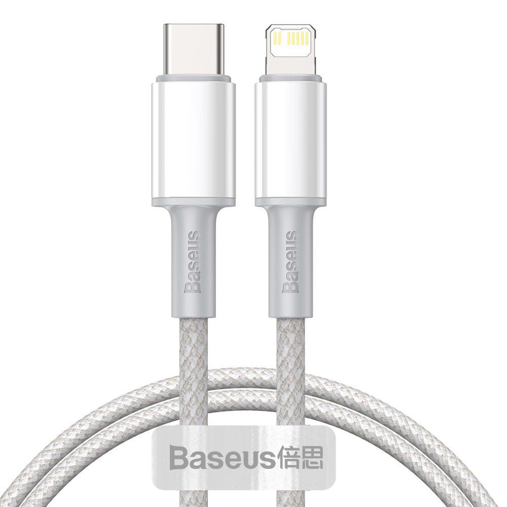 Cablu Baseus (CATLGD-A02), Type-C la Lightning, 20W, 2m, Alb