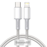Cablu Baseus (CATLGD-A02), Type-C la Lightning, 20W, 2m, Alb