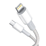 Cablu Baseus (CATLGD-A02), Type-C la Lightning, 20W, 2m, Alb