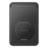 Suport Baseus Magnetic Wallet Stand MagPro 3 (P70385000123-00), Up to 3 Cards, 360° Stand Rotation, RFID-Blocking, Negru Cosmic