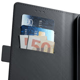 Husa de protectie 3mk Wallet compatibil cu iPhone 17, Negru