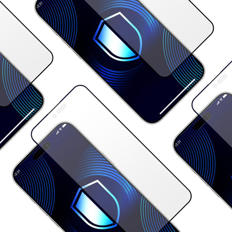 Folie de protectie 3mk HardGlass Matt Max Tempered compatibil cu iPhone 17 Air, Negru