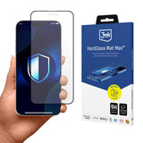 Folie de protectie 3mk HardGlass Matt Max Tempered compatibil cu iPhone 17 Air, Negru