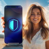 Folie de protectie 3mk HardGlass Matt Max Tempered compatibil cu iPhone 17 Air, Privacy
