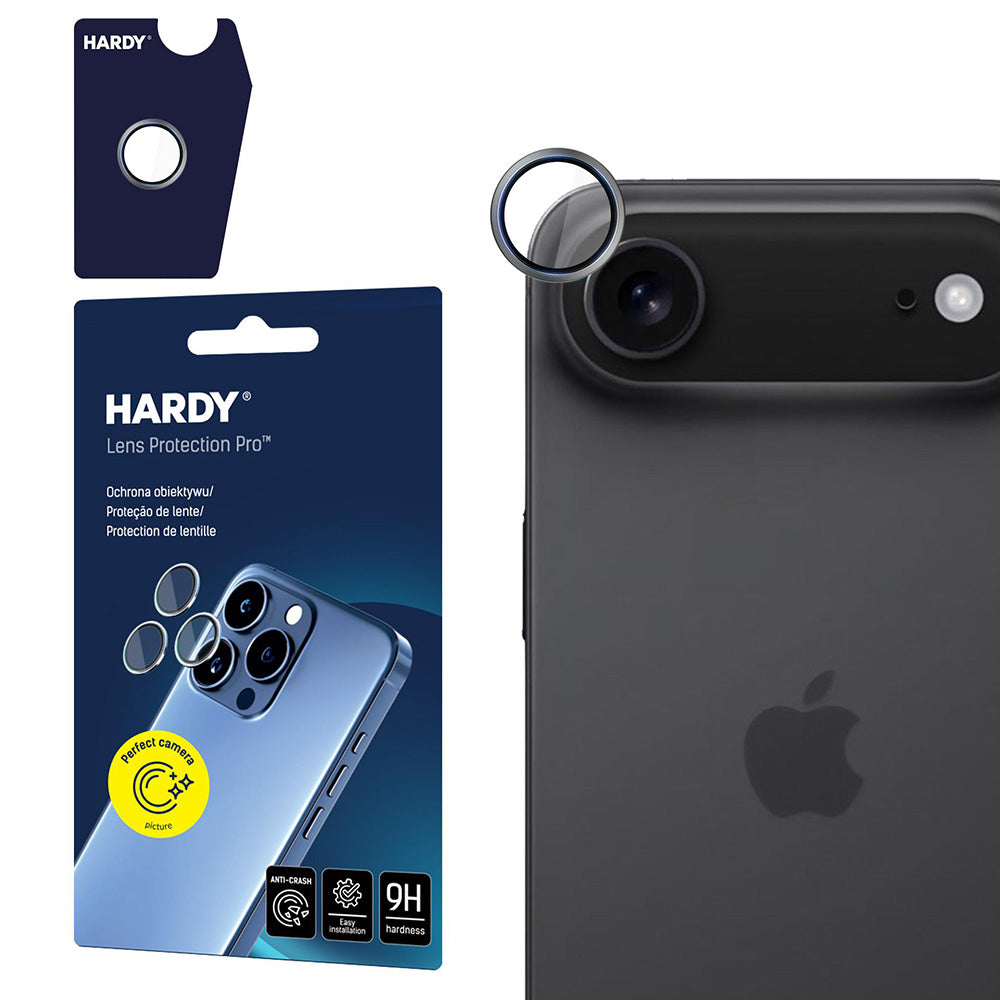 Folie de protectie 3mk Hardy Lens Protection Pro compatibil cu iPhone 17 Air, Titanium Gray
