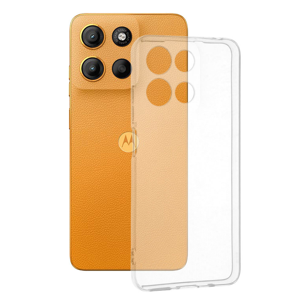 Husa de protectie Techsuit Clear Silicone compatibil cu Motorola Moto G15 / G15 Power / G17 / G17 Power, Transparent