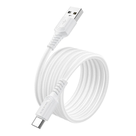 Cablu Borofone Certain Series (BX116), USB to Type-C, Nylon Braided, Fast Charging, 3A, 1m, Negru