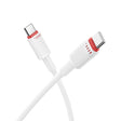Cablu Borofone Beneficio Series (BX110), Premium Line, Type-C to Type-C, High-quality, Fast Charging, 60W, 1m, Alb