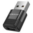 Adaptor Borofone Adapter (BV18), USB2.0 Male to Type-C Female, Data Transmission, OTG Function, Fast Charge up to 3A, Negru