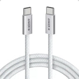 Cablu Anker Zolo (A8060H21), Type-C to Type-C, Ultra-Fast Charging, 240W, PD 3.1, Braided, Dirt-Free, 1m, Alb