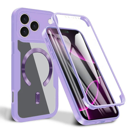 Folie de protectie Techsuit ColorVerse 360 MagSafe Series + compatibil cu iPhone 17 Pro Max, Mov