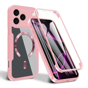 Folie de protectie Techsuit ColorVerse 360 MagSafe Series + compatibil cu iPhone 17 Pro, Roz
