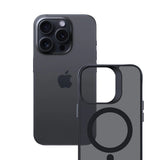 Husa de protectie 3mk Smoke MagCase compatibil cu iPhone 16 Pro Max, Negru
