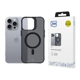 Husa de protectie 3mk Smoke MagCase compatibil cu iPhone 16 Pro Max, Negru