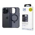 Husa de protectie 3mk Smoke Mag&Stand compatibil cu iPhone 16 Pro Max, Negru
