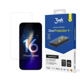 Folie de protectie 3mk SilverProtection+ Protective Film compatibil cu iPhone 16, Transparent