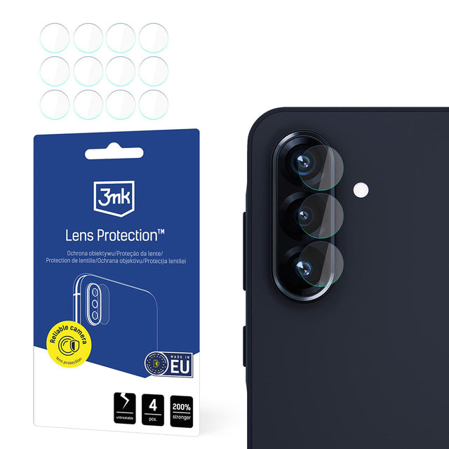 Folie de protectie 3mk Lens Protection (set de 4) compatibil cu Samsung Galaxy A26 5G, Transparent