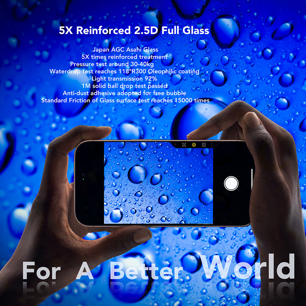 Folie de protectie ANANK 2.5D Full Glass compatibil cu iPhone 17 Pro Max, Negru