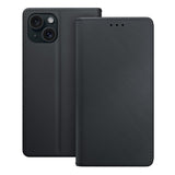 Husa de protectie 3mk Wallet compatibil cu iPhone 15, Negru