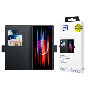 Husa de protectie 3mk Wallet compatibil cu Samsung Galaxy S25 Ultra, Negru