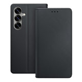 Husa de protectie 3mk Wallet compatibil cu Samsung Galaxy S25, Negru