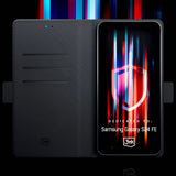 Husa de protectie 3mk Wallet compatibil cu Samsung Galaxy S24 FE, Negru