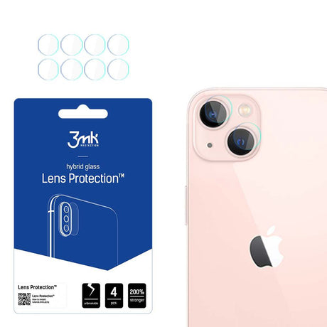 Folie de protectie 3mk Lens Protection (set de 4) compatibil cu iPhone 14, Transparent
