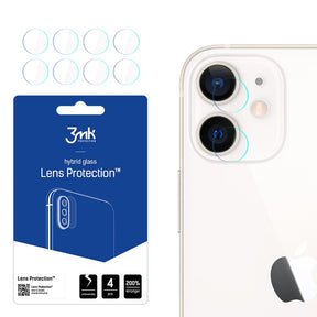 Folie de protectie 3mk Lens Protection (set de 4) compatibil cu iPhone 12, Transparent