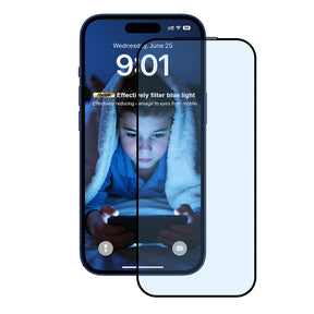 Folie de protectie ANANK 2.5D 5X Reinforced Anti-blue Light compatibil cu iPhone 17 Air, Negru