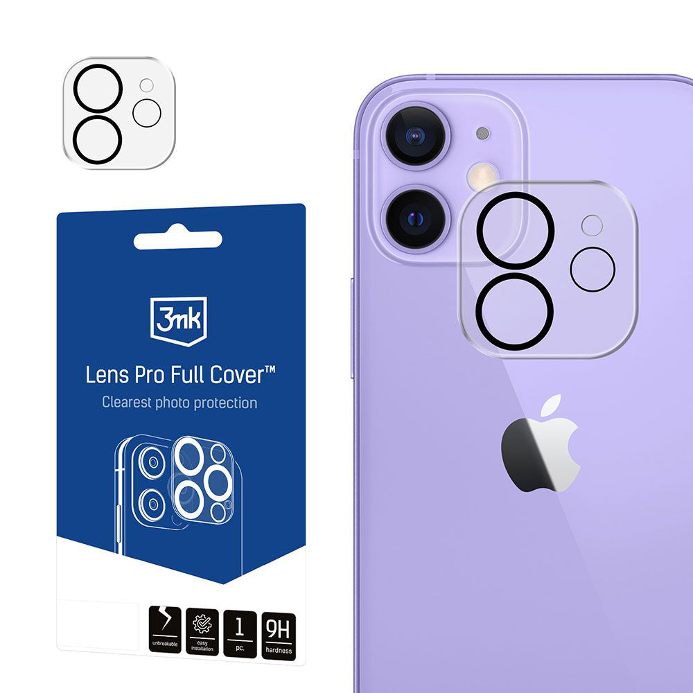 Folie de protectie 3mk Lens Protection compatibil cu iPhone 12, Transparent