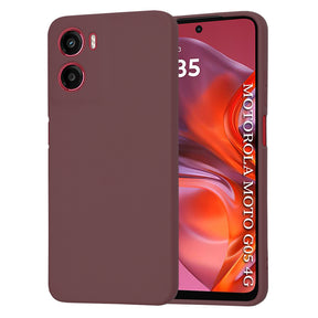 Husa de protectie Techsuit SoftFlex compatibil cu Motorola Moto G05 / E15, Plum Red