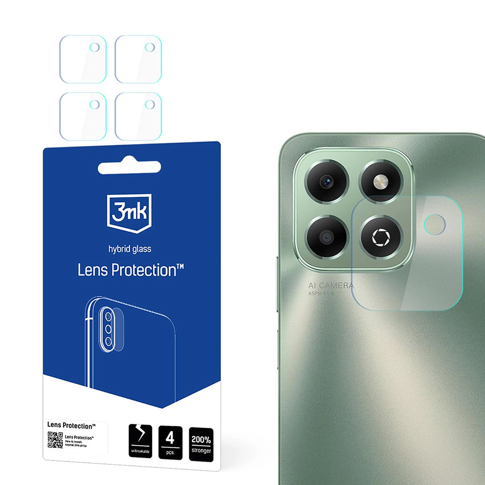 Folie de protectie 3mk Lens Protection (set de 4) compatibil cu Honor X6b, Transparent