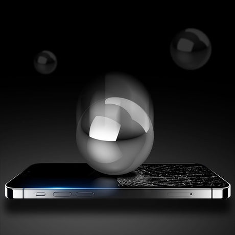 Folie de protectie ANANK 3D 3X Reinforced Anti-crack compatibil cu iPhone 16 Pro Max, Negru