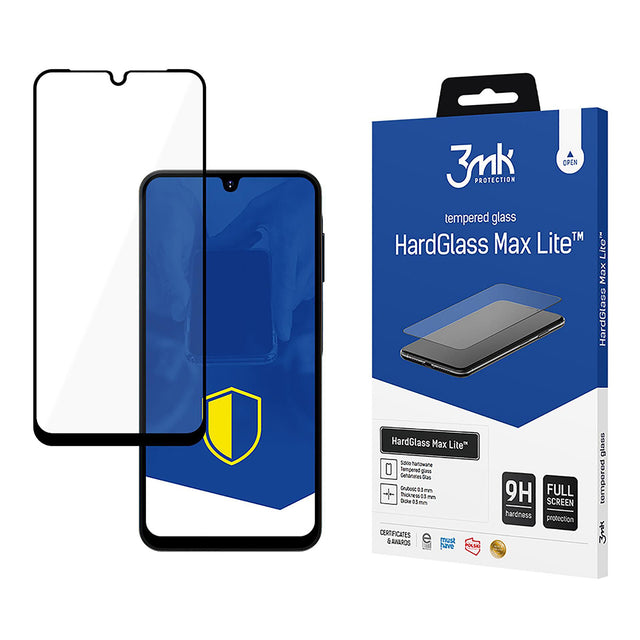 Folie de protectie 3mk HardGlass Max Lite Tempered compatibil cu Samsung Galaxy A16 4G / A16 5G / A26 / A17 4G / A17 5G, Negru