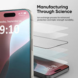 Folie de protectie ANANK 3D Invisible 5X Reinforced Edge to Edge compatibil cu iPhone 17 Pro, Negru