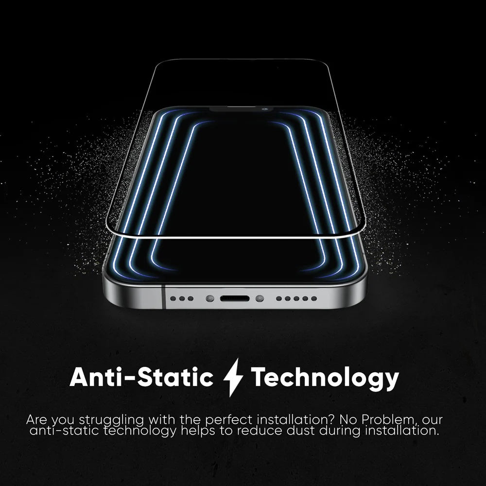 Folie de protectie ANANK 3D Invisible 5X Reinforced Edge to Edge compatibil cu iPhone 17, Negru