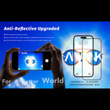 Folie de protectie ANANK 2.5D Anti-reflection compatibil cu iPhone 17 Pro Max, Negru