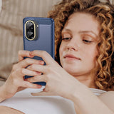 Husa de protectie Techsuit Carbon Silicone compatibil cu Xiaomi Redmi A5 4G (Standard), Albastru