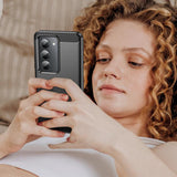 Husa de protectie Techsuit Carbon Silicone compatibil cu Xiaomi Redmi 15 4G / Redmi 15 5G, Negru
