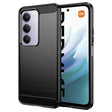 Husa de protectie Techsuit Carbon Silicone compatibil cu Xiaomi Redmi 15 4G / Redmi 15 5G, Negru