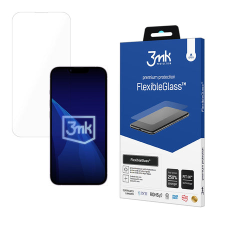 Folie de protectie 3mk FlexibleGlass compatibil cu iPhone 16e / iPhone 17e, Transparent