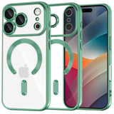Husa de protectie Techsuit Luxury Crystal MagSafe compatibil cu iPhone 17 Pro, Verde Deschis
